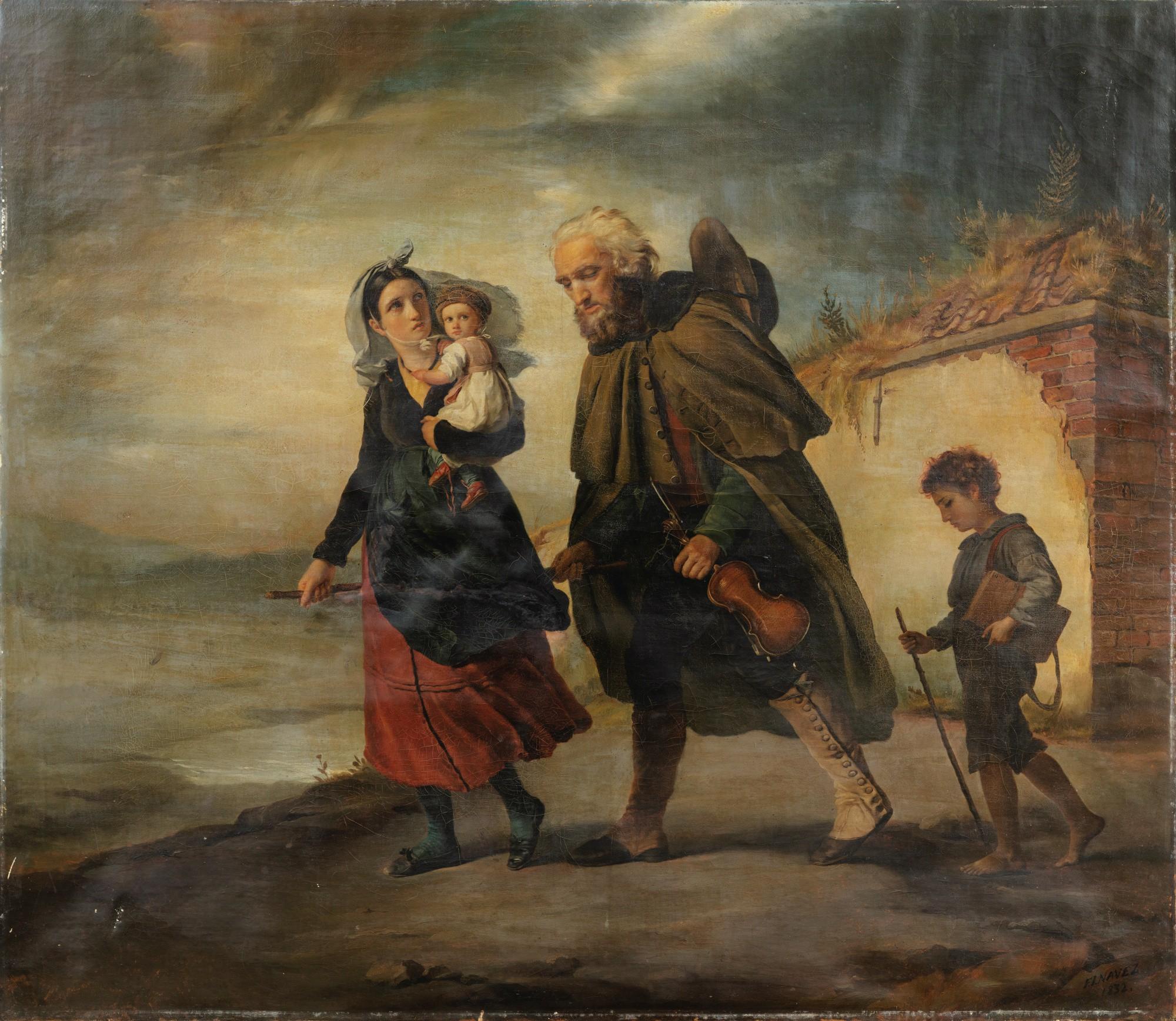 François-Joseph Navez - THE RETURN OF THE BLIND MAN