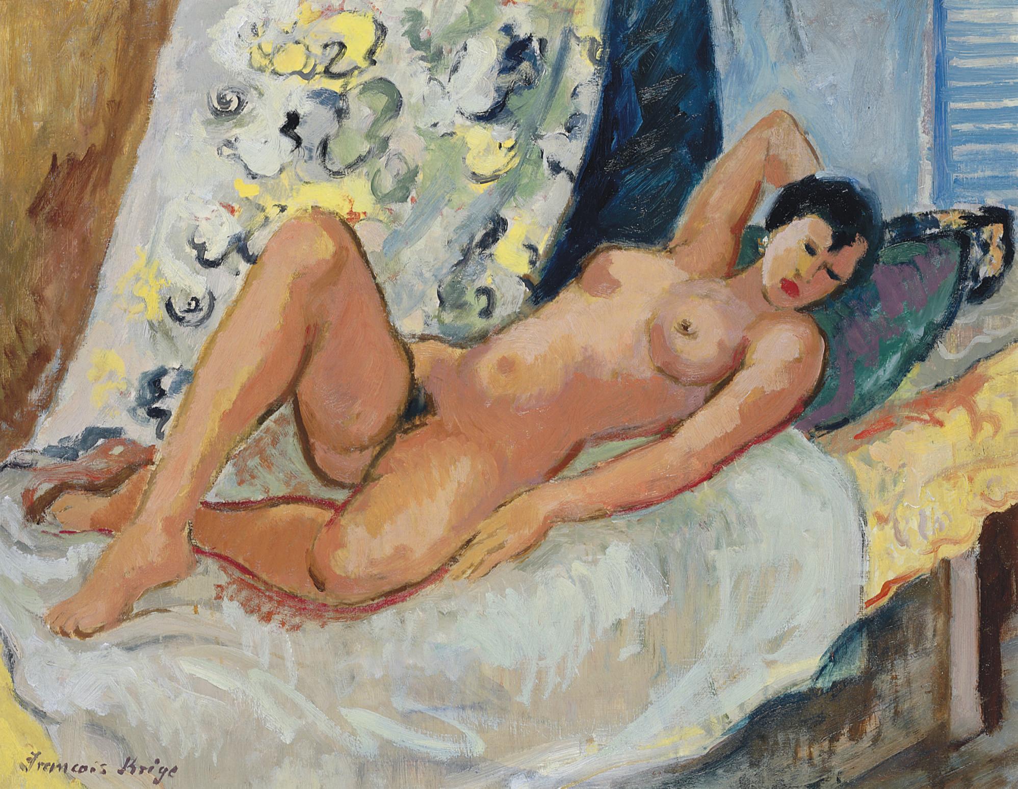 François Krige - Reclining nude