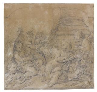 François Le Moyne - An Allegory Of Drawing
