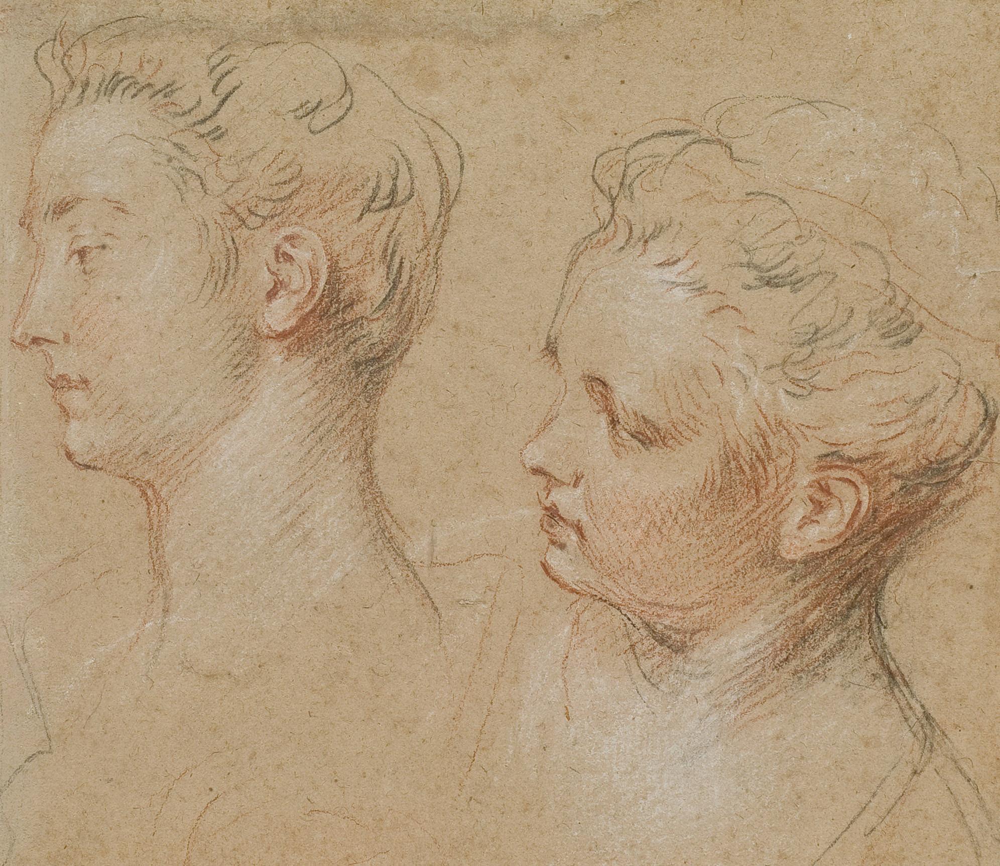 Francois Lemoyne - Deux Têtes De Femmes