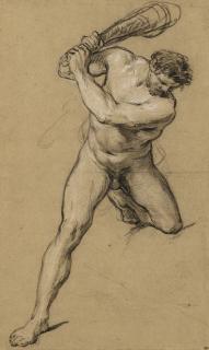 François Lemoyne - Study For The Figure Of Hercules