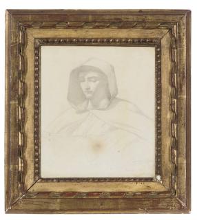 François-Leon Benouville - Study of St Francis of Assisi