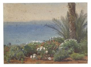 François-Louis Français - View from the artist’s garden in Cannes
