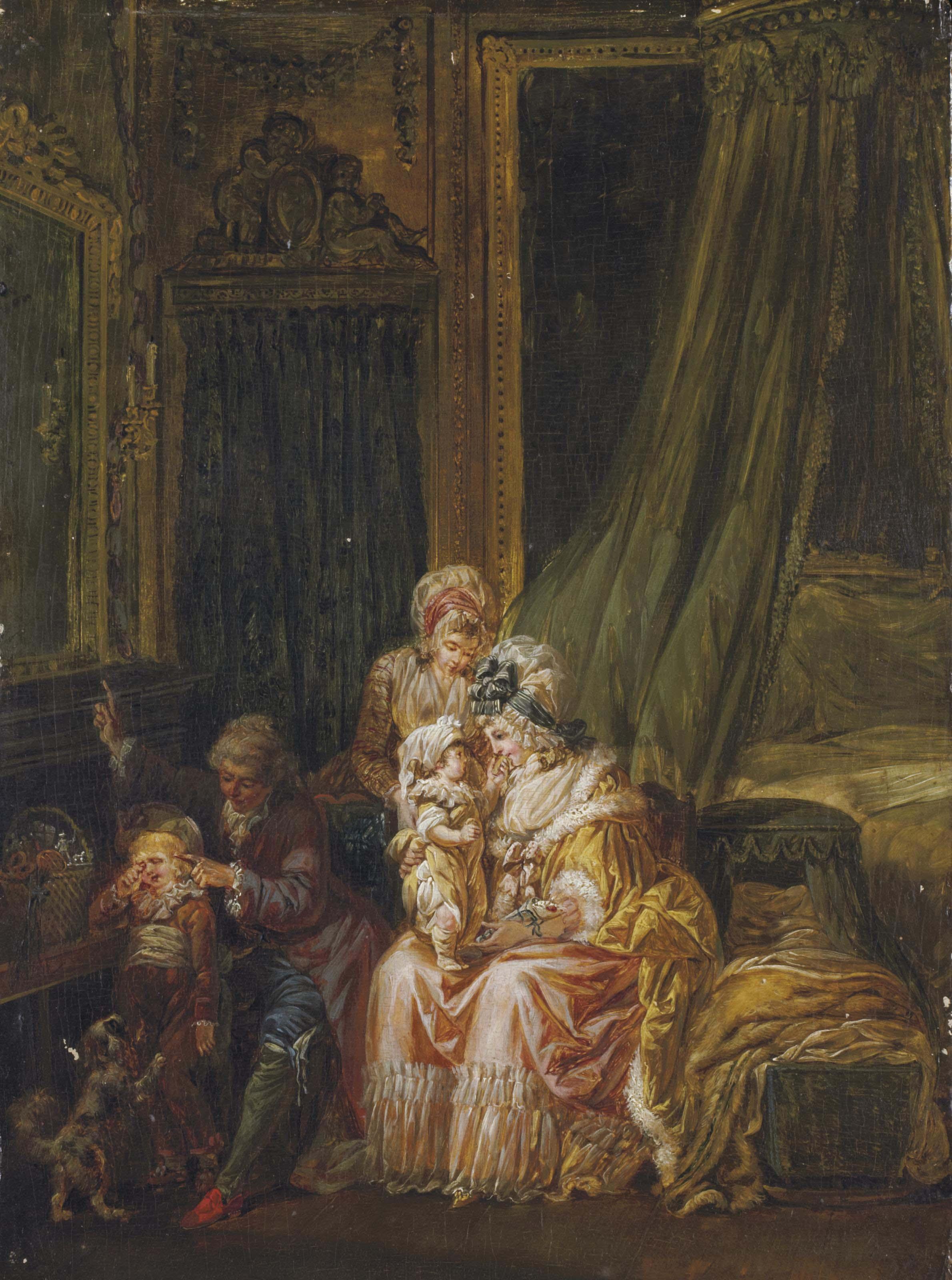 Francois-Louis-Joseph Watteau - L\'éducation des enfants