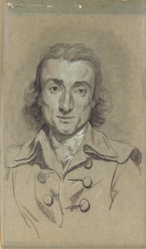 François-Louis-Joseph Watteau - Portrait of a man, bust-length