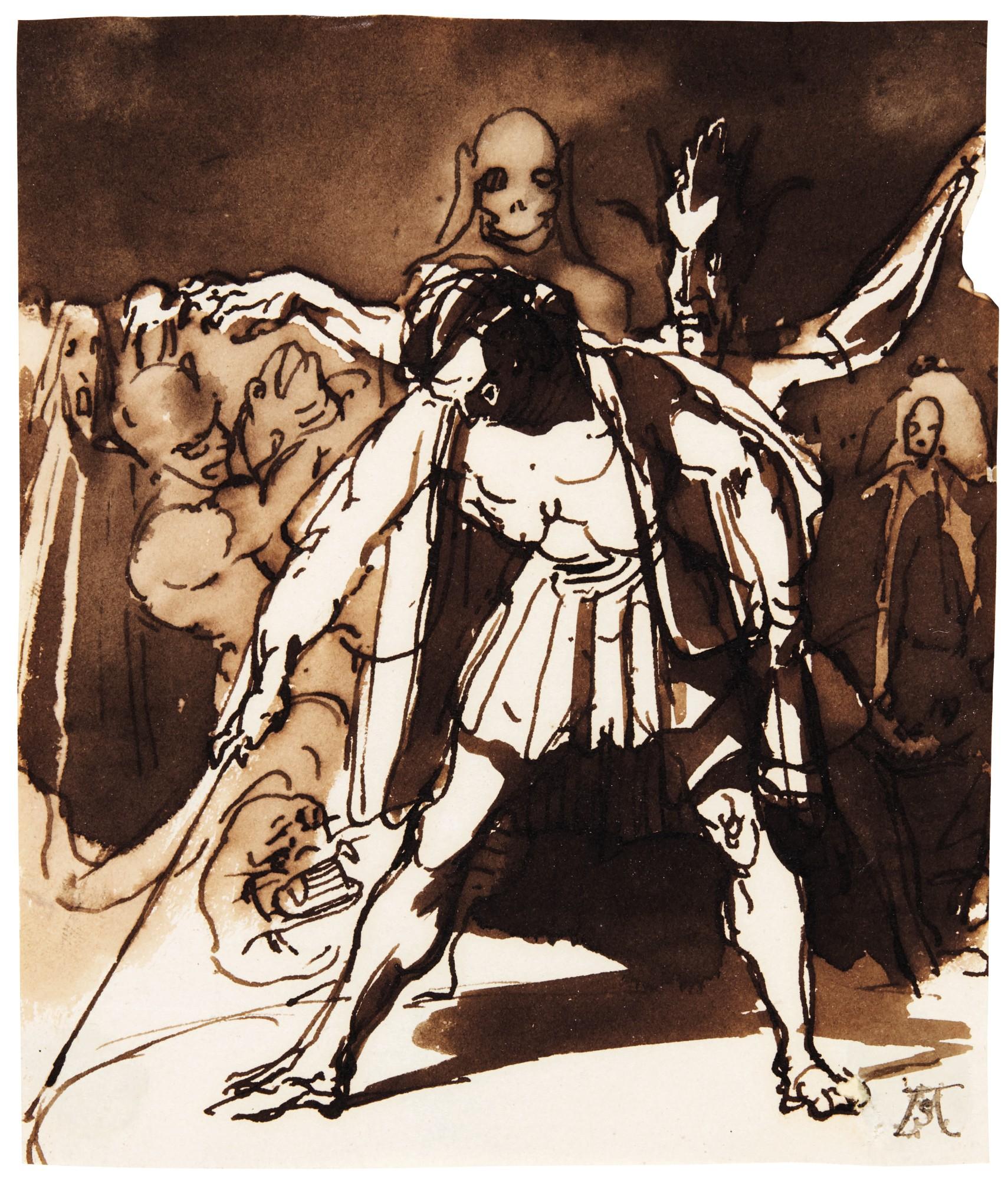François-Marius Granet - An Incantation Ceremony