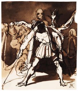 François-Marius Granet - An Incantation Ceremony