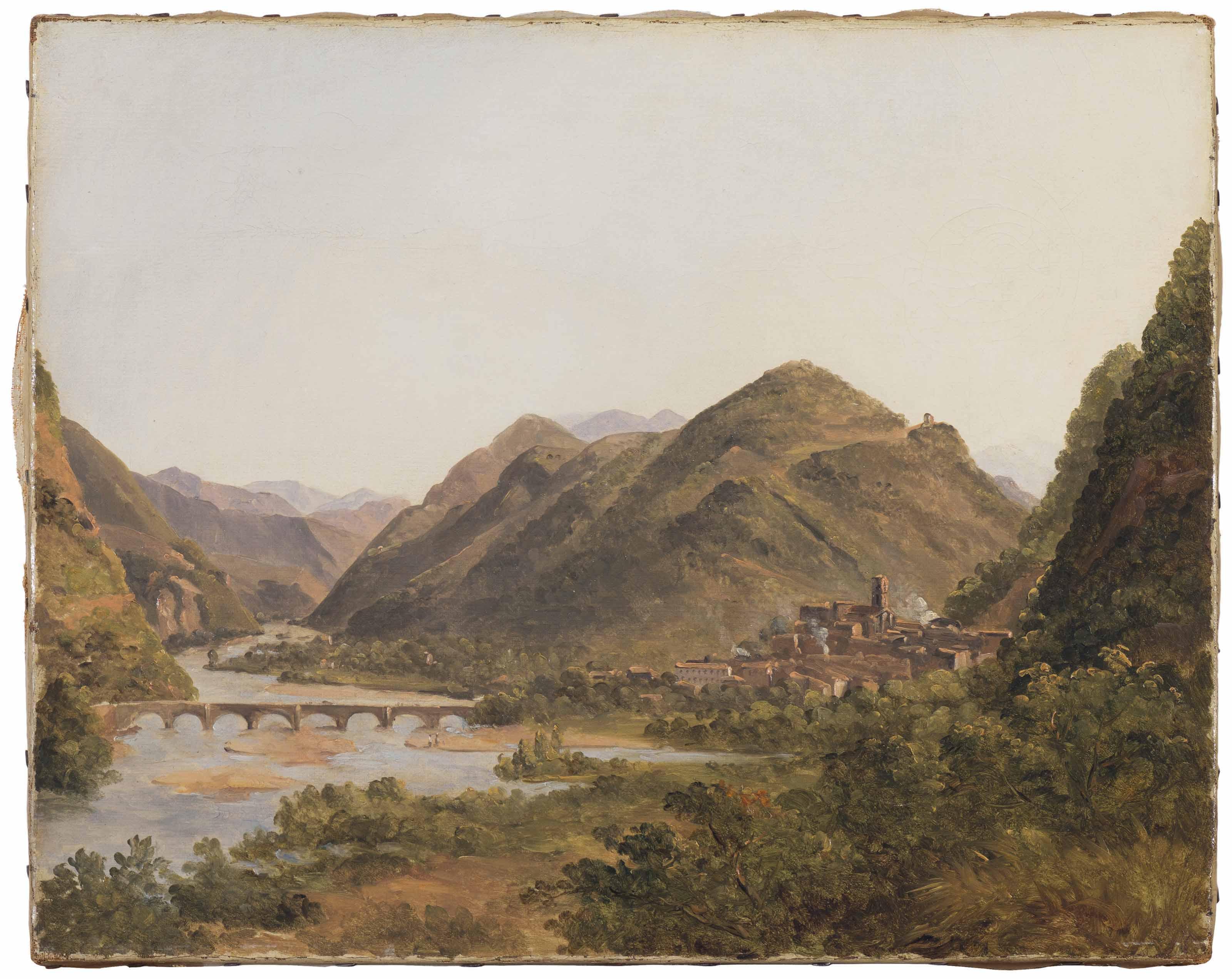 François-Marius Granet - Digne from Saint-Lazare