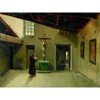 François-Marius Granet - Intérieur De Cloitre