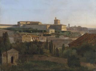 François-Marius Granet - Vue de Rome depuis la Villa Malta
