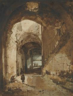 Francois-Marius Granet - Vue d\'une prison