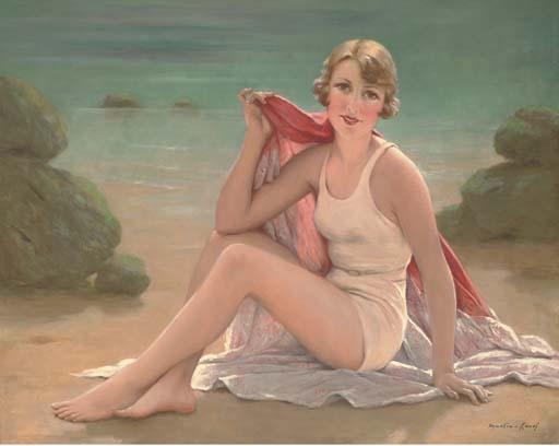 François Martin-Kavel - A Bathing Beauty