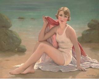 François Martin-Kavel - A Bathing Beauty