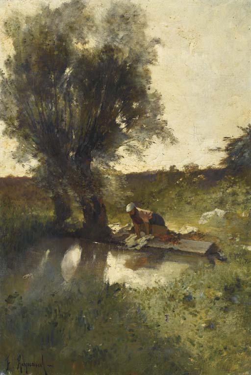 Francois Maurice Reynaud - Lavandière