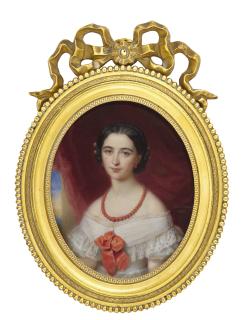 Francois Meuret - Portrait Of Comtesse De Clermont-Tonnerre