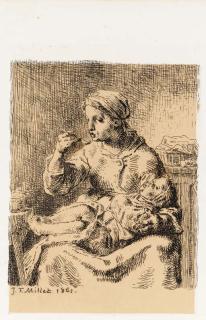 Francois Millet - La Bouillie (Delteil 17)