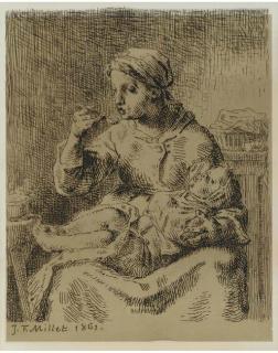 Francois Millet - La Bouillie (Delteil VI)