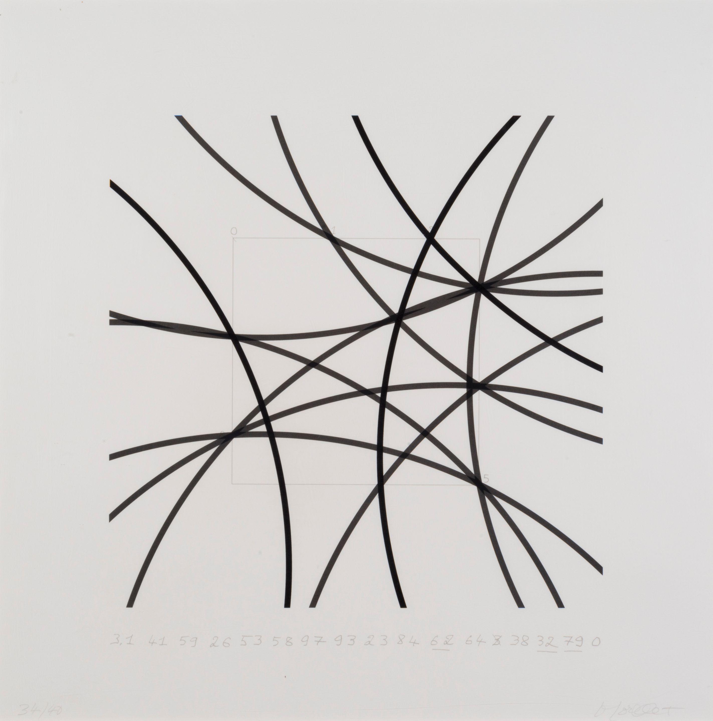 Francois Morellet - 11 arcs de cercle d\'après le chiffre Pi, 1997