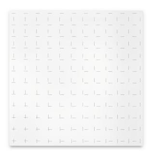 François Morellet - 2 Trames De Tirets 0°90°, Longueur 40 Mm, Espacements 85 Mm Et 120 Mm