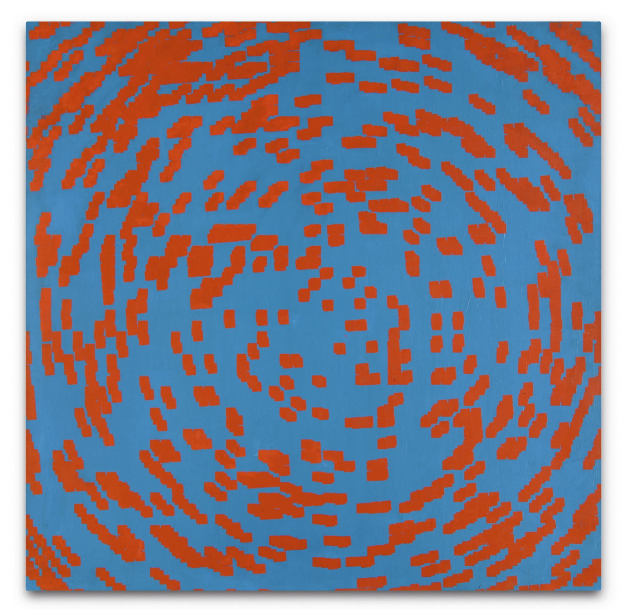 François Morellet - 20% De Carrés Superposés 5 Fois En Pivotant Au Centre