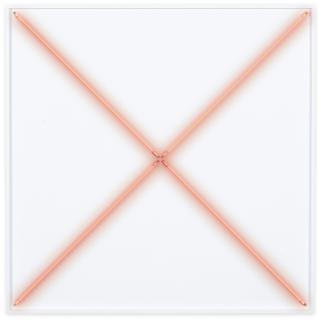 François Morellet - 4 Néons (45°-135°-225°-315°) Avec 4 Rythmes Interférents 