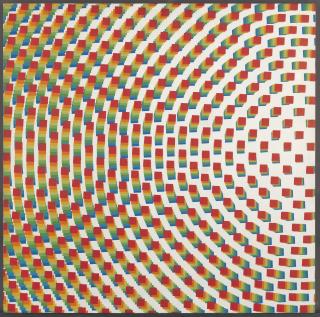 Francois Morellet - Du bleu au rouge