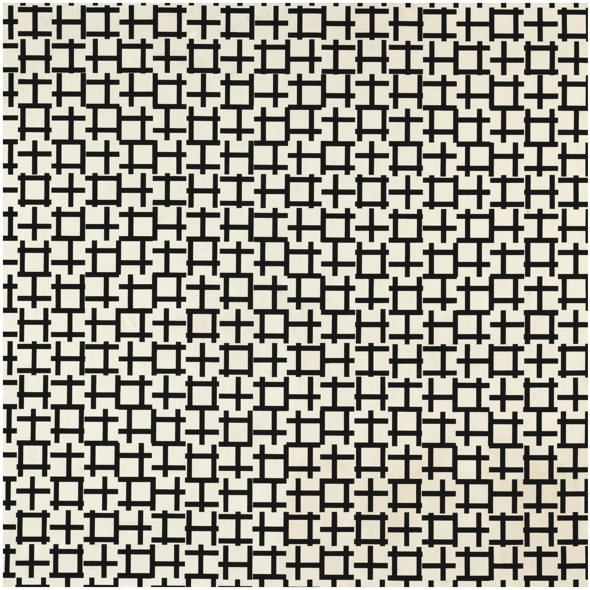 François Morellet - French 2 Trames De Tirets  0°  90°