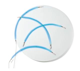 François Morellet - Lunatique Neonly 4 Quarts N°4