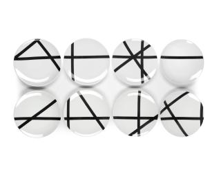 François Morellet - Trames de parallèles 0° - 55°- 90°- 145°