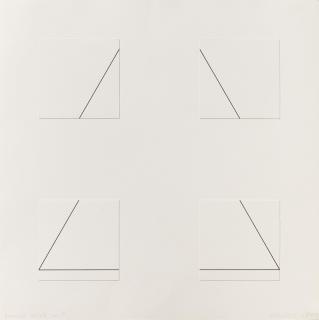 François Morellet - Triangle éclaté en 4
