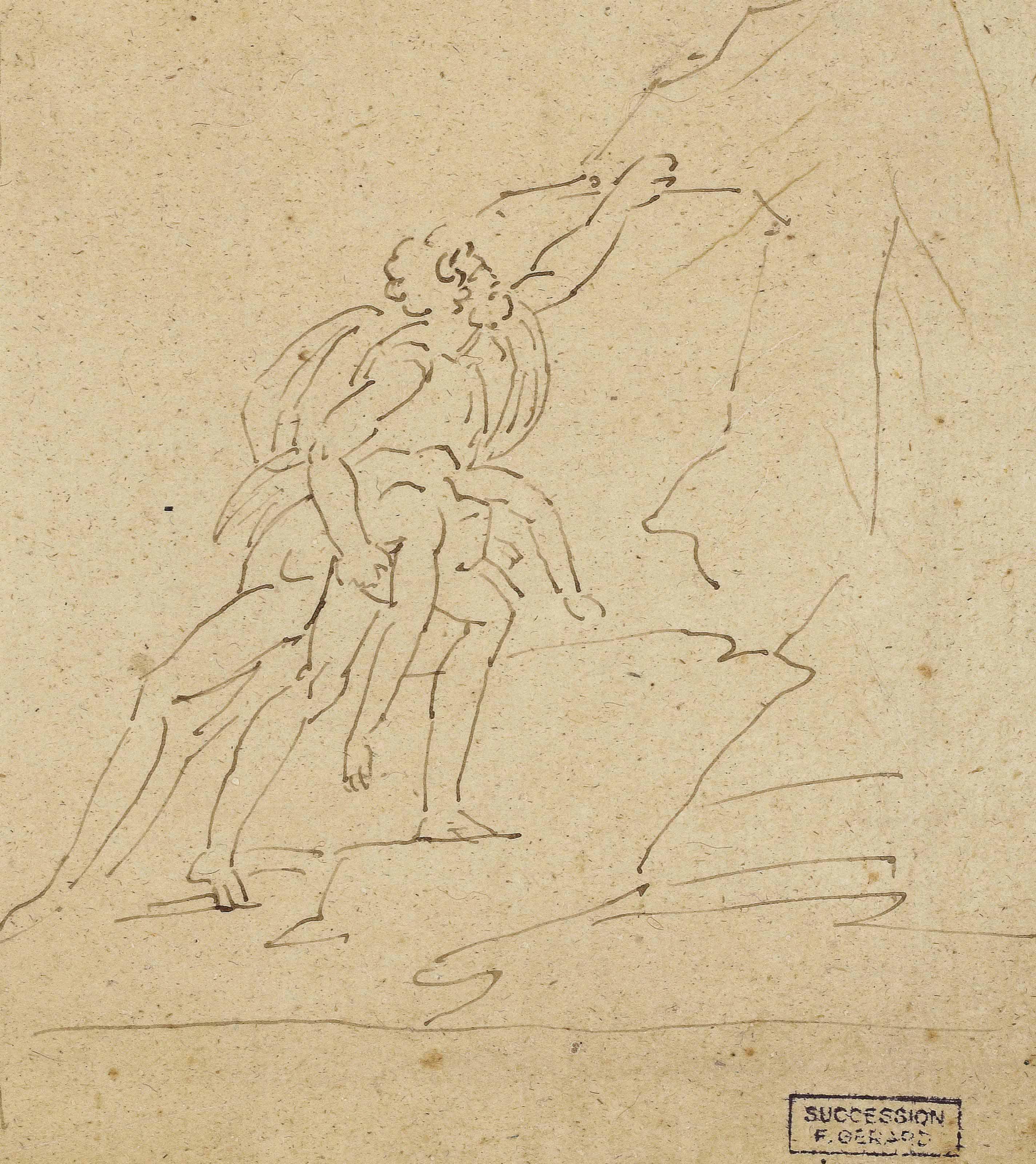 Francois-Pascal-Simon Gerard - Deux études pour La mort de Lucrèce