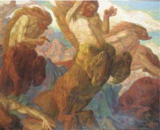 François Pycke - Centaurs chased by Jupiter