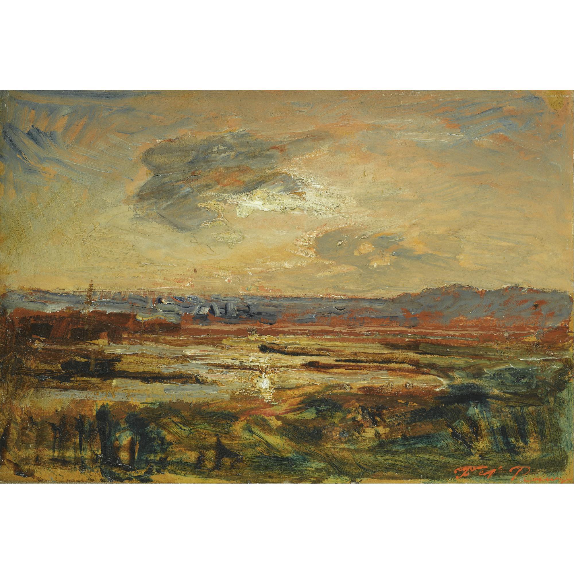 François Ravier - French Coucher De Soleil Sur L\'Etang