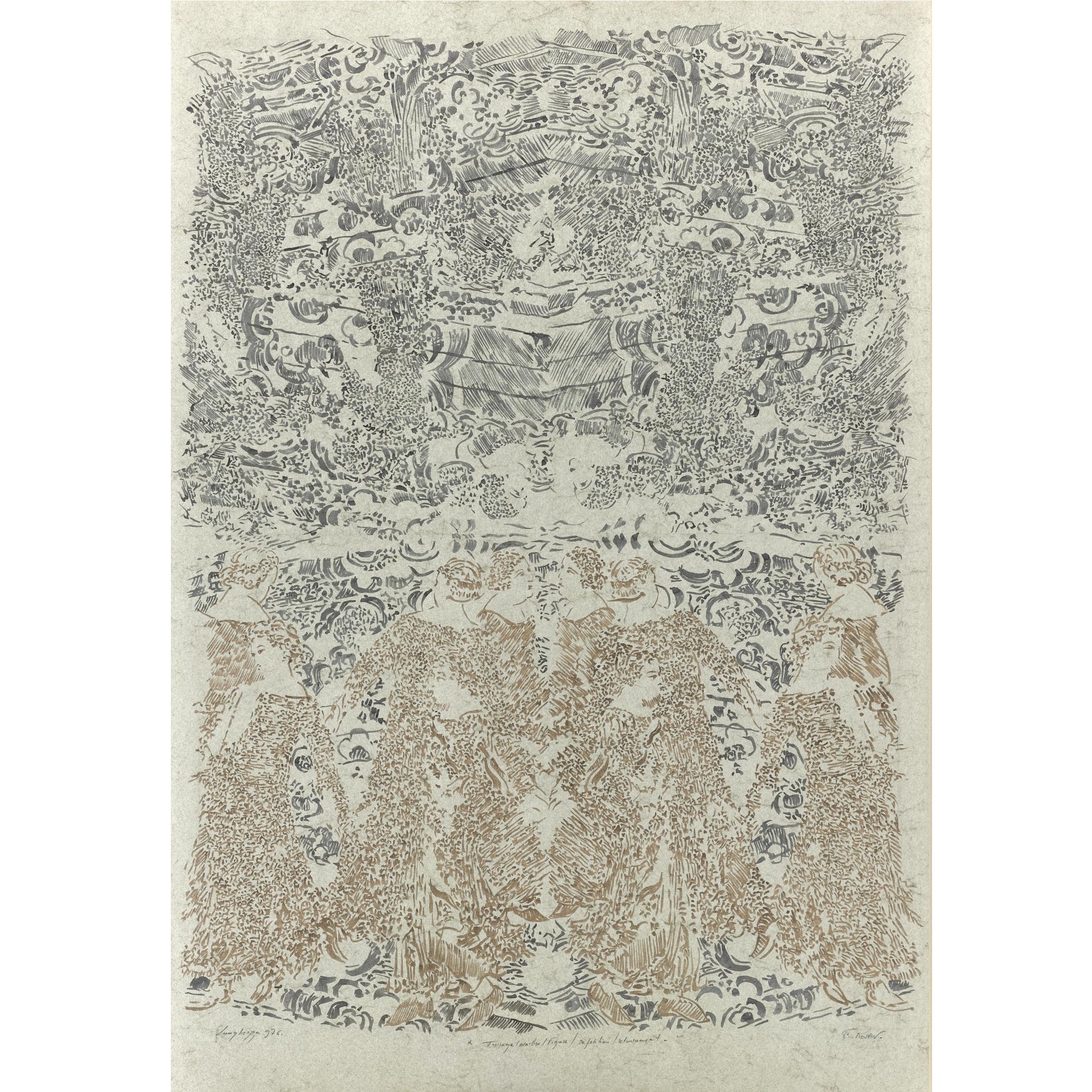 François Rouan - Tressage, Marbre, Figure, RÉPÉTition, Retournement