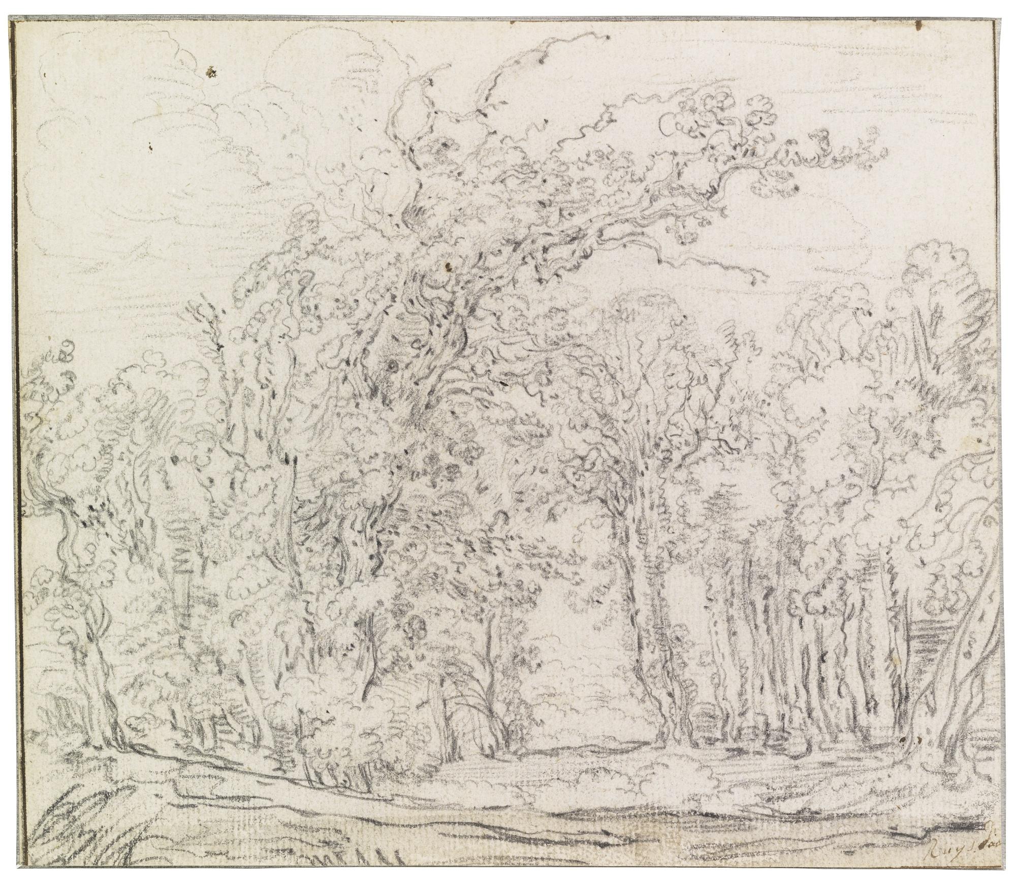 François Ryckhals - A Wooded Landscape