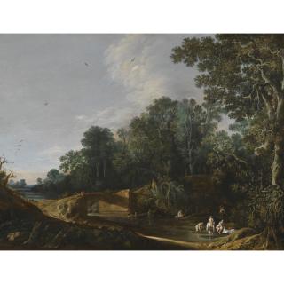 François Van Knibbergen - Landscape With The Toilet Of Venus