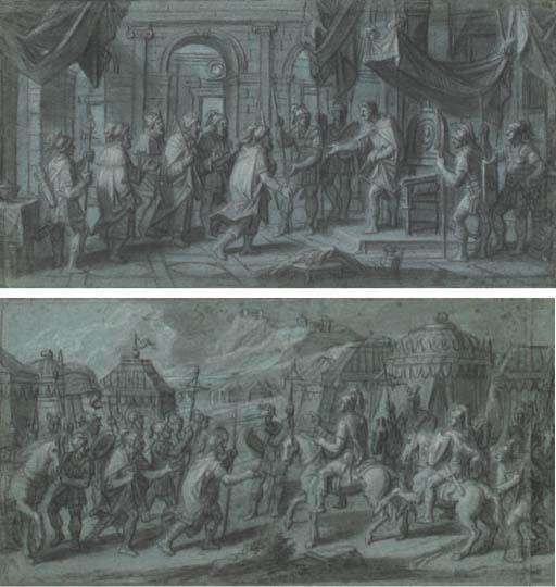 François Verdier - César Recevant Les Seigneurs; Et Carbot Se Rendant À Pompée