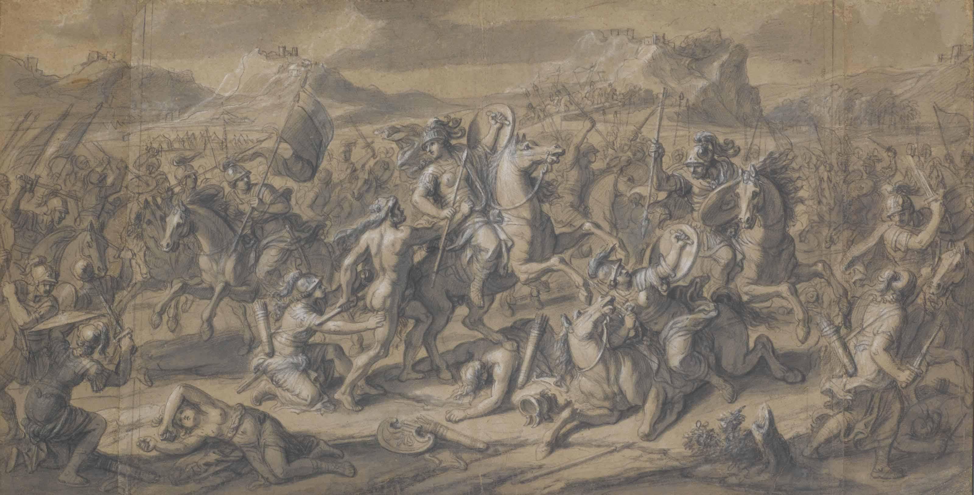 François Verdier - Hercule Combattant Les Amazones