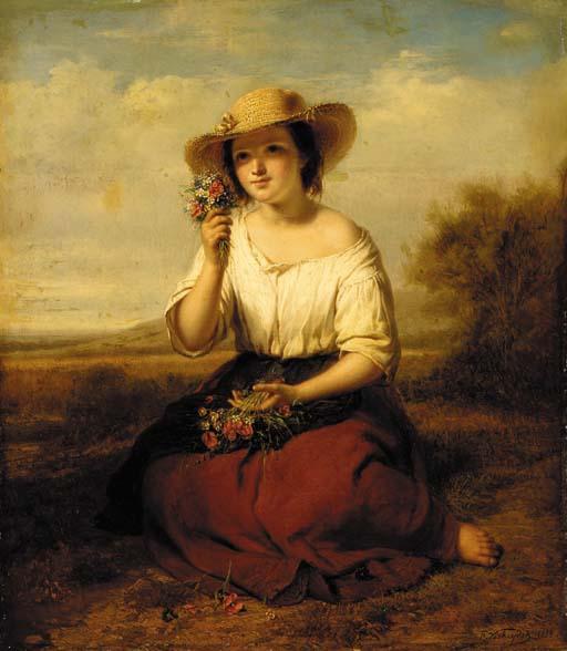 Francois Verheyden - Picking wildflowers