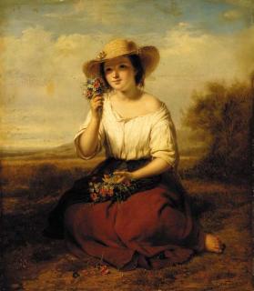 Francois Verheyden - Picking wildflowers