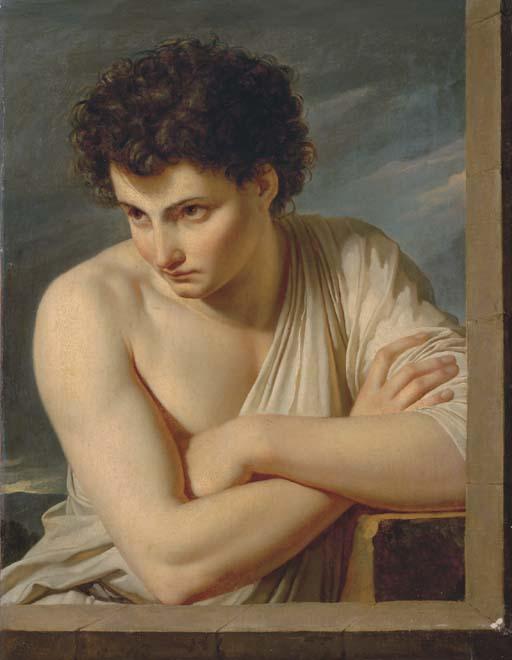 François-Xavier Fabre - A young man dressed as an Arcadian shepherd