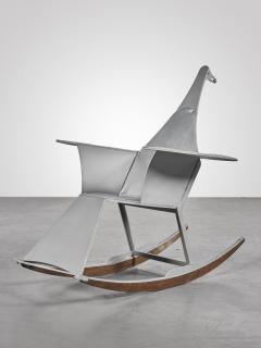 François-Xavier Lalanne - French oiseau D\'Argent, A Rocking Chair 
