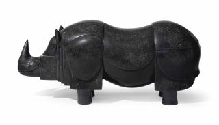 François-Xavier Lalanne - \'RHINOCÉROS DE MARBRE\', PIÈCE UNIQUE, LE MODÈLE CRÉÉ EN 1990, CELUI-CI RÉALISÉ ENTRE 2001 ET 2004