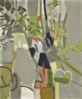 Françoise Gilot - Abstract Composition in Grey