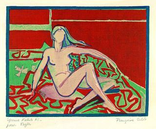 Françoise Gilot - Nu sur un Sofa