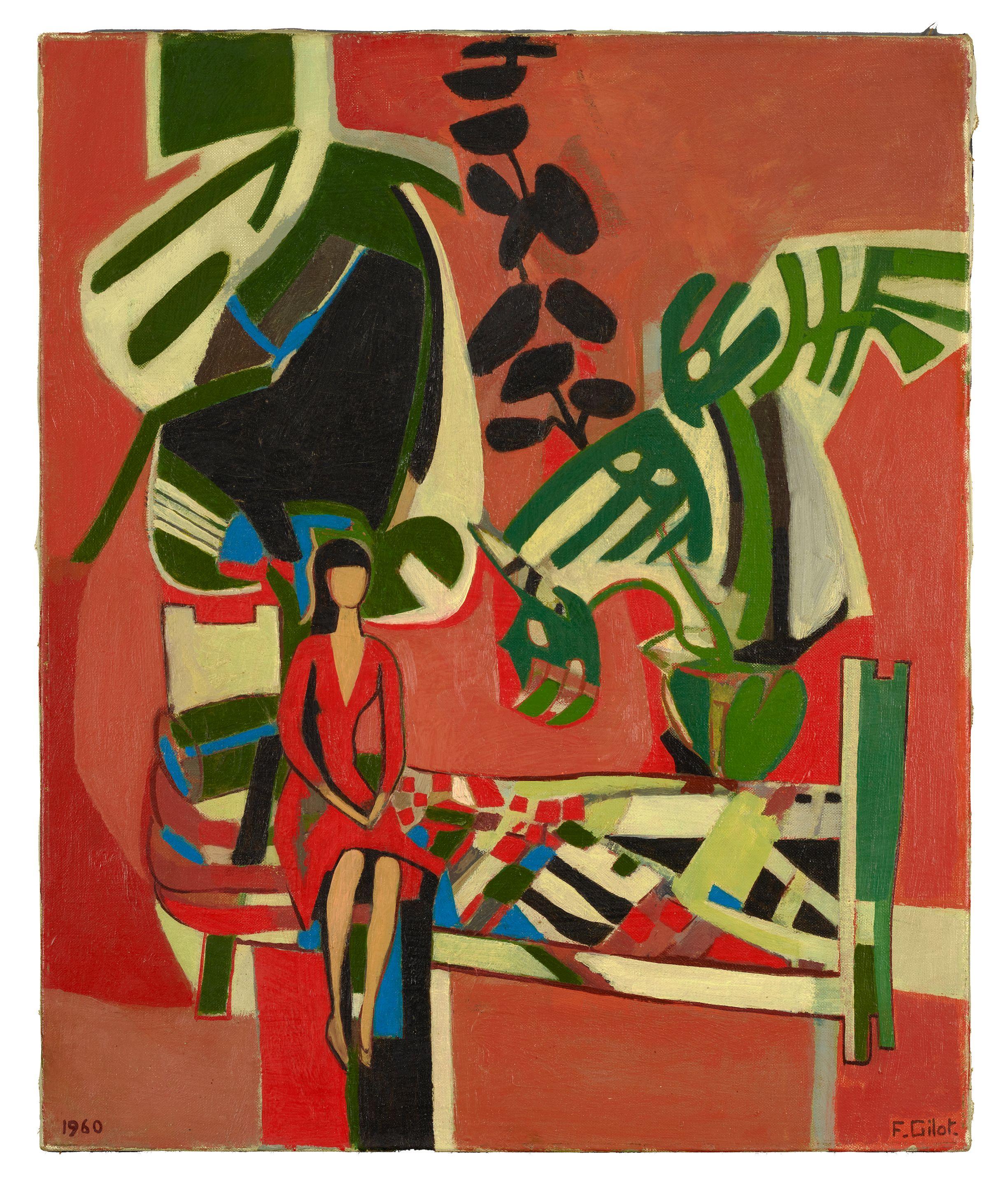 Françoise Gilot - Paula dans le Studio avec Philodendron