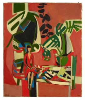 Françoise Gilot - Paula dans le Studio avec Philodendron