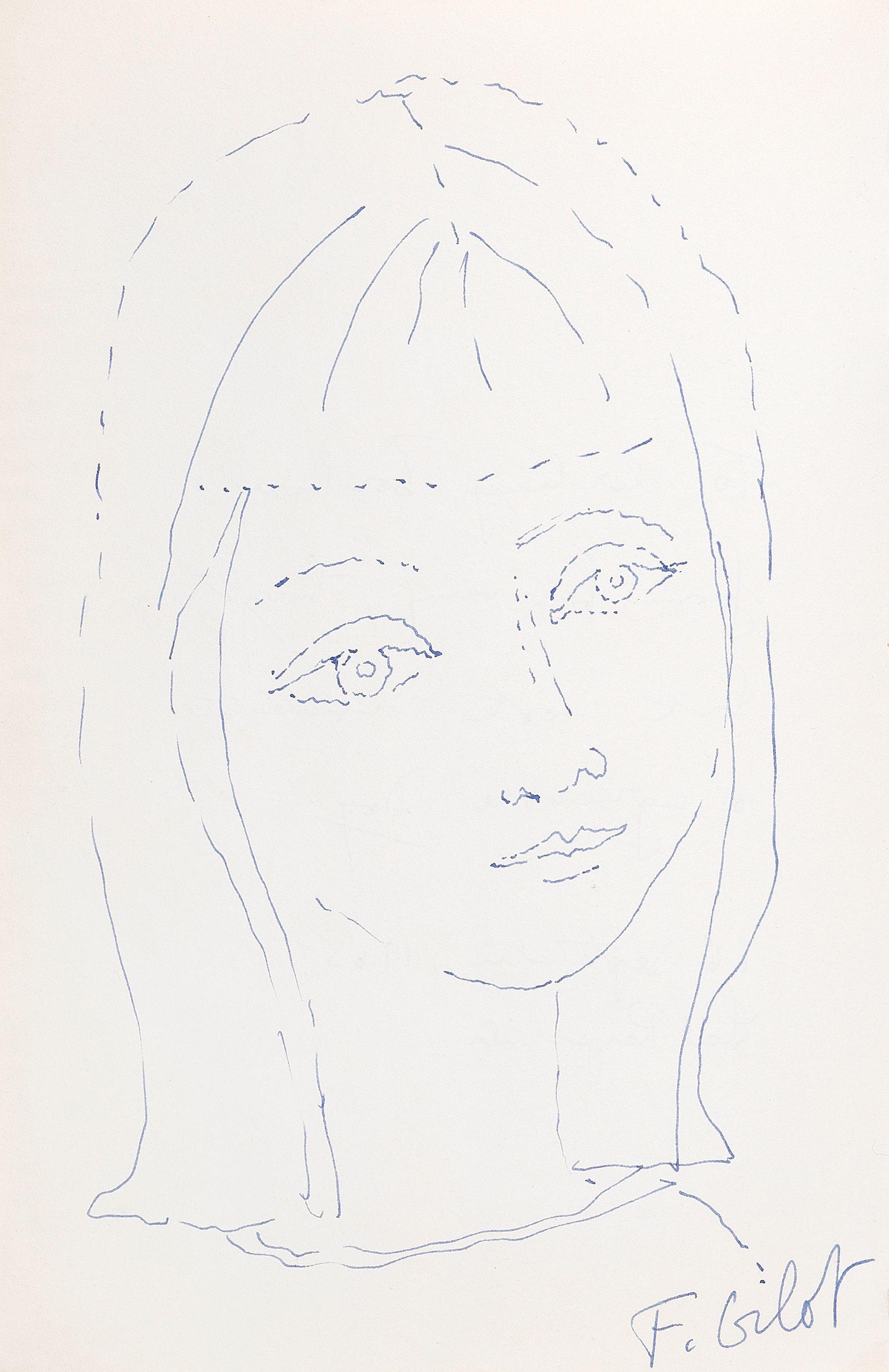 Françoise Gilot - Portrait d\'Aurélia jeune fille