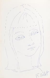 Françoise Gilot - Portrait d\'Aurélia jeune fille