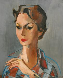 Françoise Gilot - Portrait of Claire as Harlequin